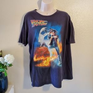 Vintage Style Back to the Future Graphic Tee - L